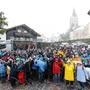 Sie trotzten gemeinsam Wind und Schnee: Begeisterte Teilnehmer der 12. Bergretter-Fanwanderung in Ramsau am Dachstein