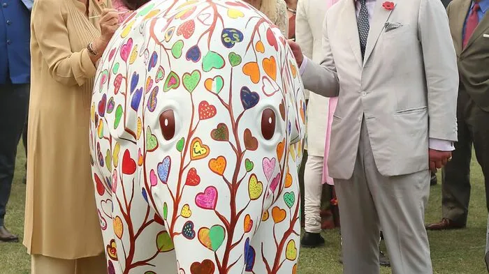 Auf ihrer Asienreise sind der britische Thronfolger Charles und seine Frau Camilla in Neu Delhi, Indien, gelandet - und wurden mit Pomp und Trara empfangen.