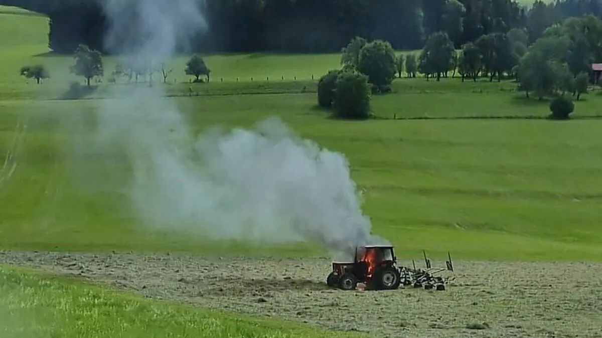 Die Rauchsäule war von Weitem zu sehen 