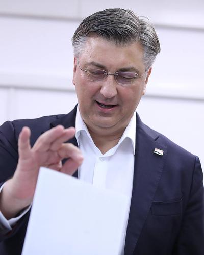 Premierminister Andrej Plenković dürfte die Wahl gewonnen haben 