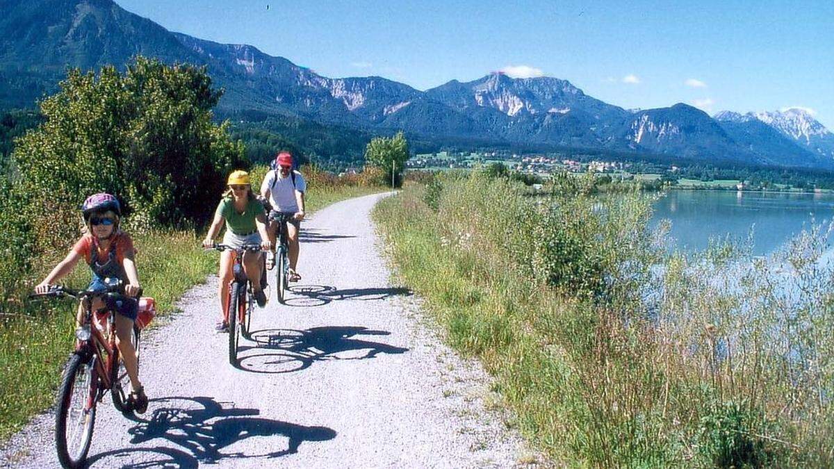 Der Drauradweg führt auch durchs Rosental