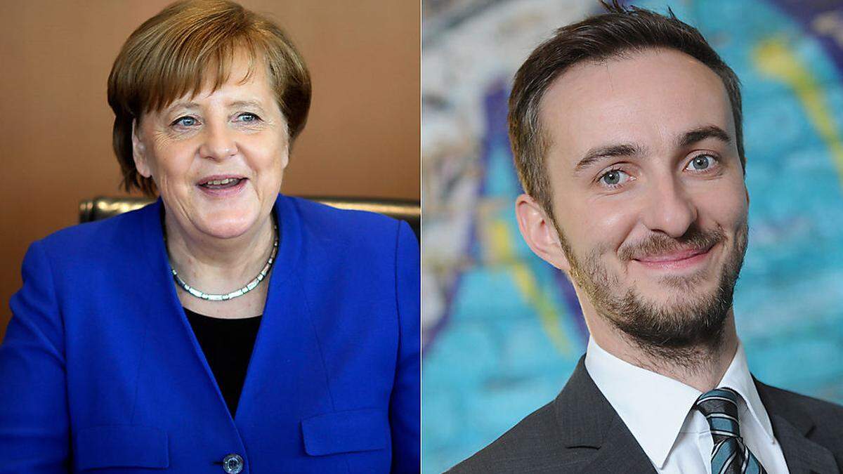Angela Merkel und Jan Böhmermann