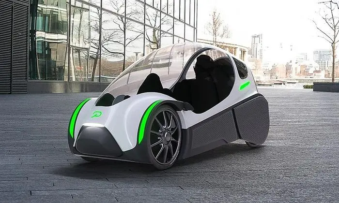 Das Podbike ist halb Fahrrad, halb Auto