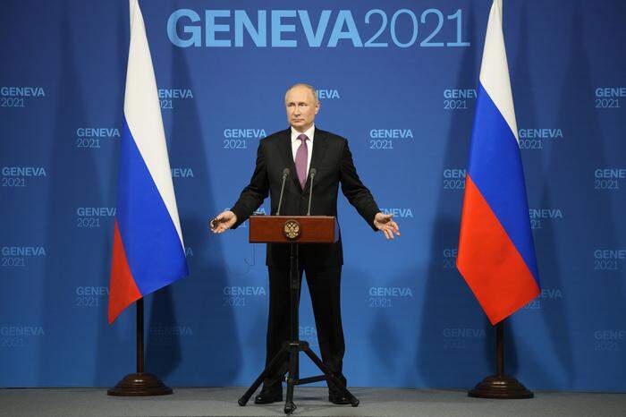 Putin bei seiner Pressekonferenz