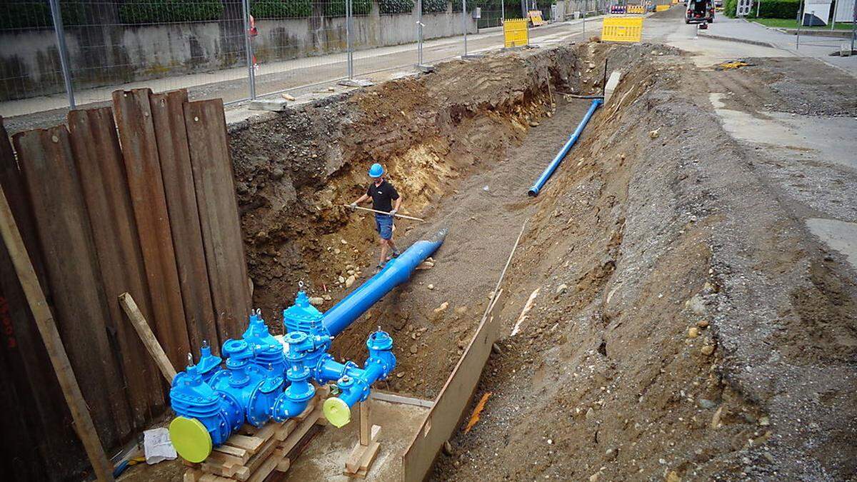 Andreas Daxer vom Wasserwerk bei der Arbeit 