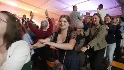 Nach dem Bewerb wurde beim Tennenfest gefeiert