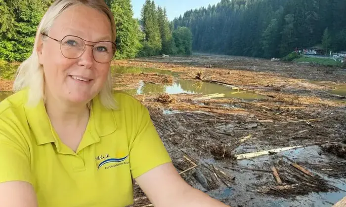 Wirtin Monika Kiedl war von der Unwetterkatastrophe 2024 stark betroffen