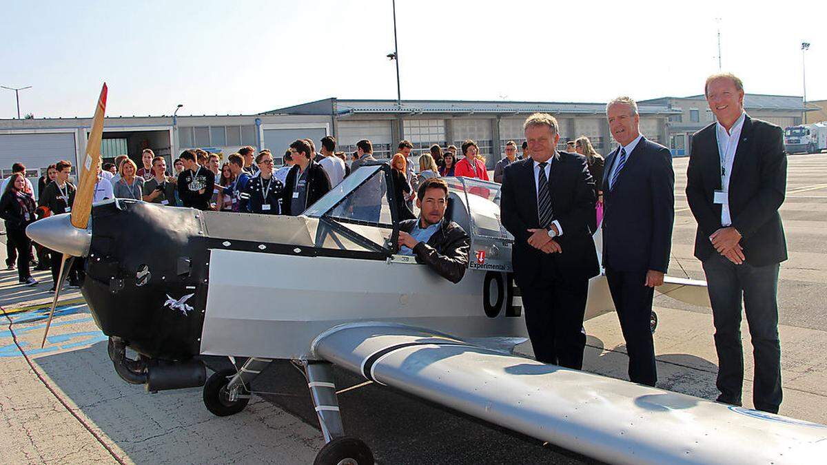 Pilot Rainer Hartmut, Wolfgang Malik, Franz Borotschnig, Gerhard Widmann