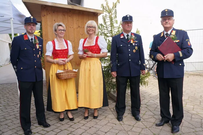 beim Empfang
