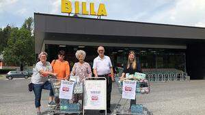 Die Team-Österreich-Tafel ruft zur Spendenaktion beim Billa in Thörl auf
