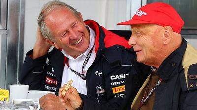 Helmut Marko (links) und Niki Lauda