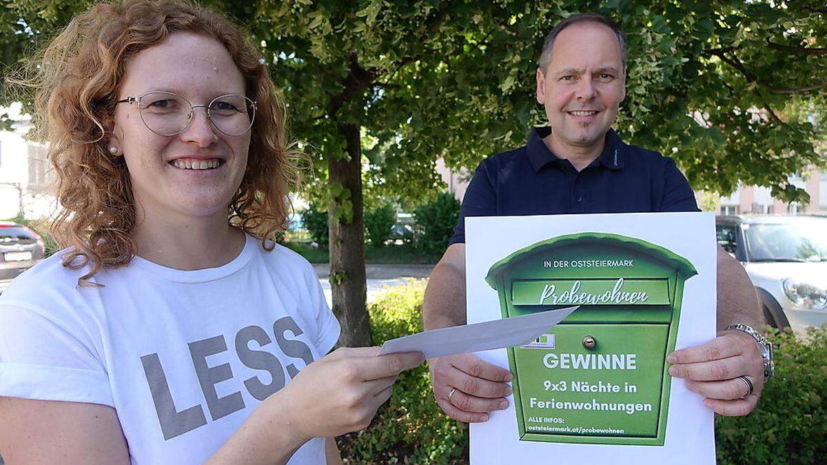 Projektbetreiberin Bettina Mandl und Geschäftsführer Franz Kneißl 