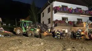 Der Ort Obergottesfeld wurde überflutet