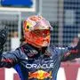 SPIELBERG,AUSTRIA,29.JUN.24 - MOTORSPORTS, FORMULA 1 - Grand Prix of Austria, Red Bull Ring, sprint race. Image shows the rejoicing of Max Verstappen (NED/ Red Bull Racing) .
Photo: GEPA pictures/ Mario Buehner-Weinrauch