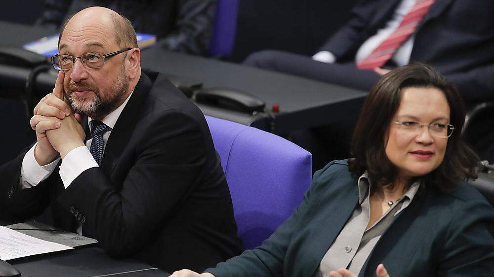 Fraktionschefin Andrea Nahles ist skeptisch, Parteichef Martin Schulz sieht mehr Spielraum