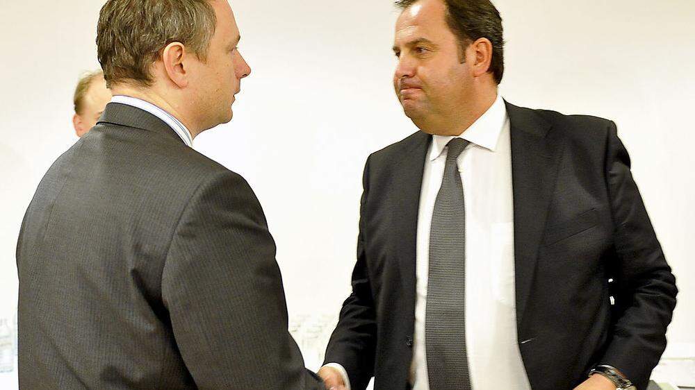 Die Finanzminister Georg Fahrenschon und Josef Pröll