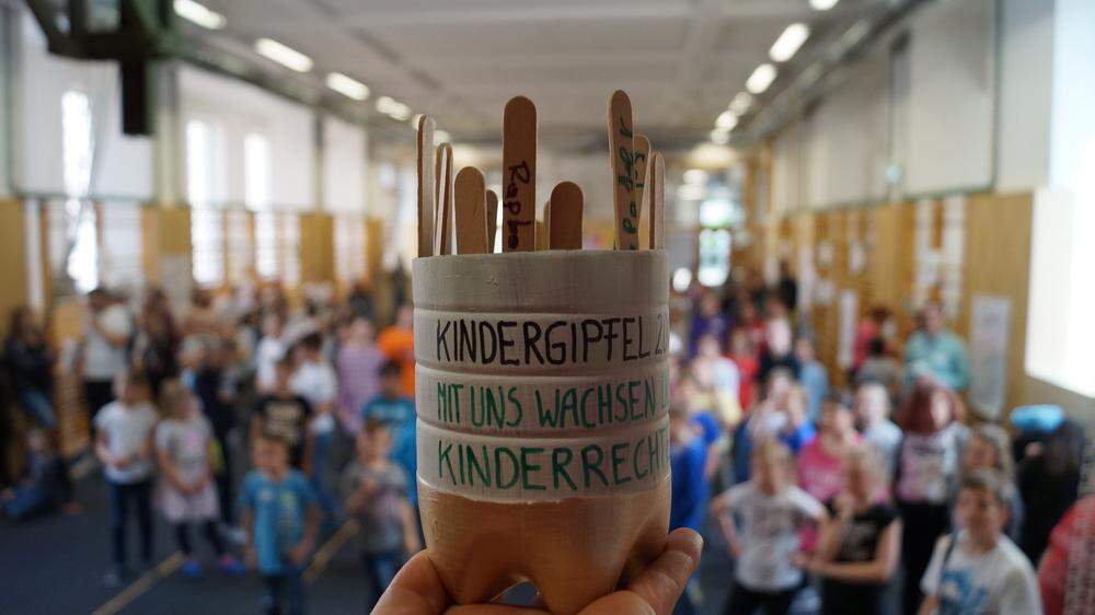 Rund 100 Kinder aus der ganzen Steiermark nehmen am Kindergipfel in Lebring teil