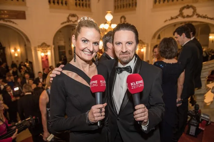 Im Einsatz für die Kleine Zeitung: Alice Samec und Ernst Sittinger.