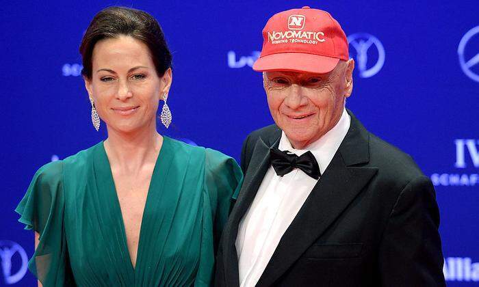 Niki Lauda und seine Frau Birgit