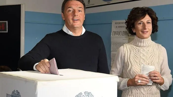 Renzi und seine Frau Agnese gaben in Pontassieve in Florenz ihre Stimme ab: "Si" zur Verfassungsreform - das erhofft sich Premier Renzi