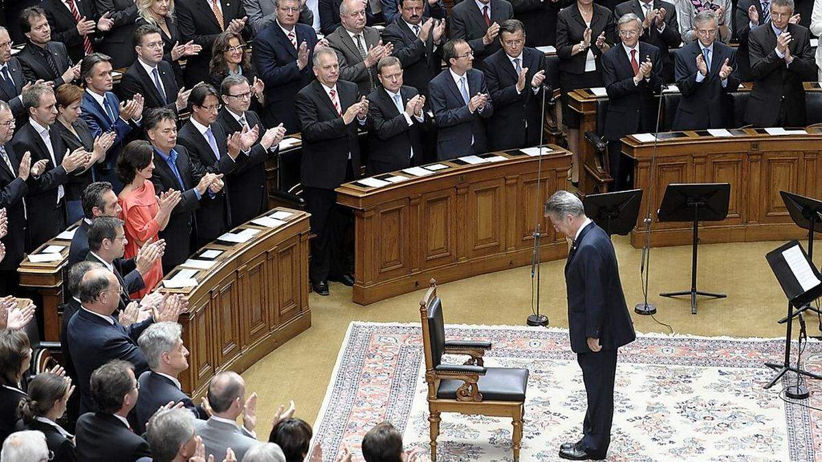 Die letzte Präsidenten-Angelobung - Heinz Fischer 2010