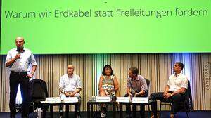 Treten gemeinsam auf: Bürgermeister Trinker, Vize Pott, Nakel und Rettenbacher (Fairkabeln Ennstal) und Fuchsberger (Fairkabeln Salzburg)