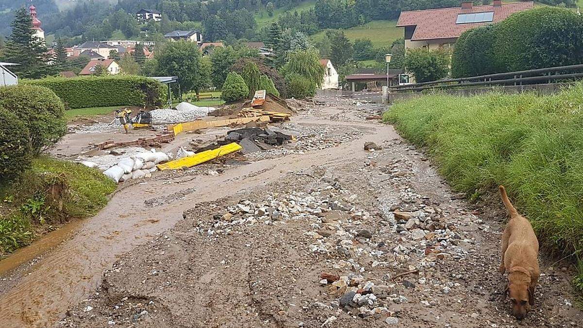 Schlamm und Geröll