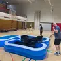 In der Sporthalle St. Ruprecht versuchte man mit allen Mitteln Herr der Lage zu werden 