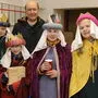 Sternsinger besuchten die Redaktion Leoben der Kleinen Zeitung: Selina Winkelmayer, Jana Leitgeb-Spörk, Vanessa Oswald, Sarah Reiter (von links), Karl-Heinz Schein