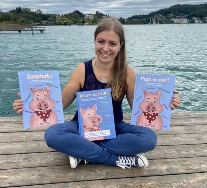 Katja Laußegger mit ihren neu erschienen Kinderbüchern