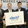 Kresse, Kaiser, Gruber und Bliem bei der Präsentation der Standortmarke im Jänner 2020