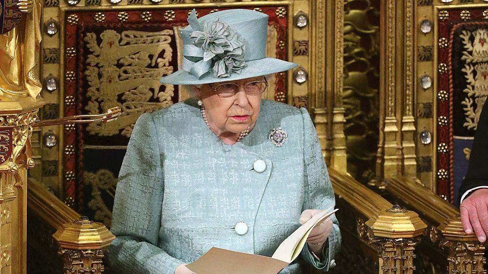 Die Queen verlas die Regierungserklärung 	