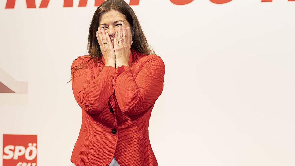 Oh Jubel, oh Freud - hieß es für die neue SPÖ-Chefin Doris Kampus am Parteitag