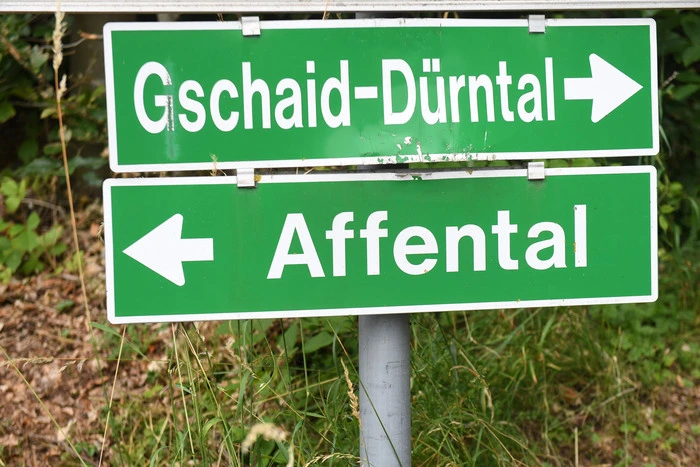 In der Nähe von Weiz geht es auch in das Affental