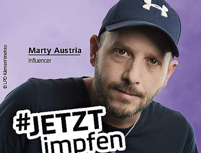 Nutzt seine Reichweite auf Social Media: Marty Austria