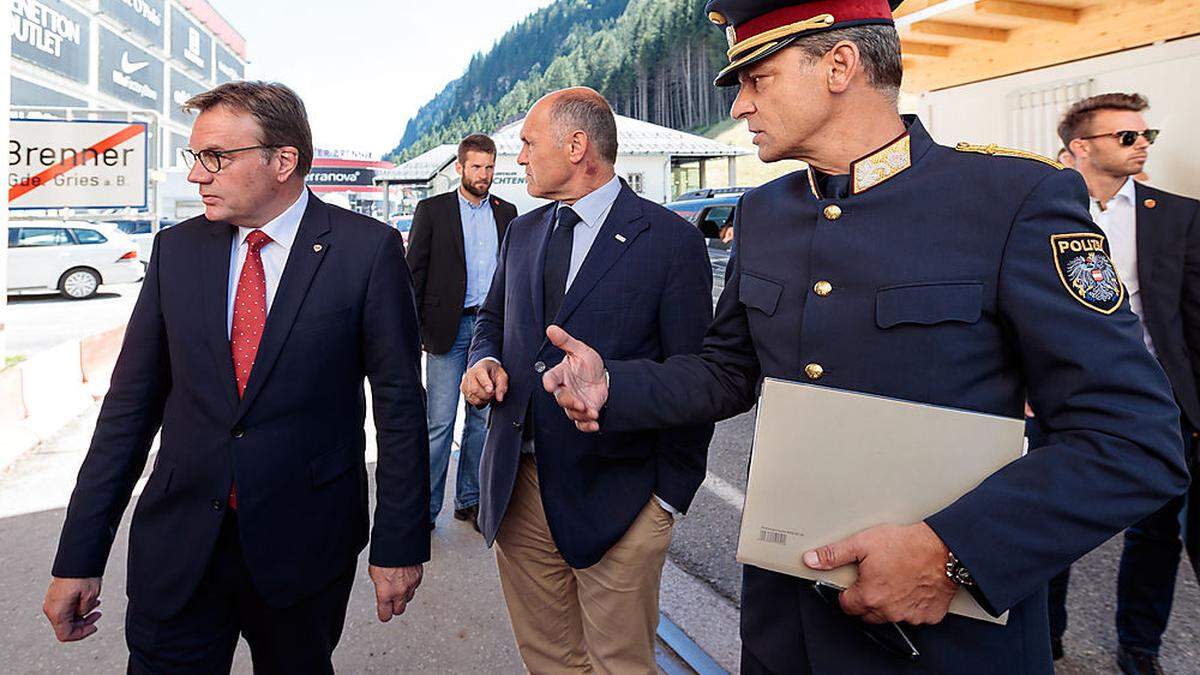 Sobotka und Platter am Brenner