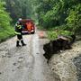 Der Tollinggrabenbach führte Hochwasser, als sich Freitagabend der Unfall ereignete