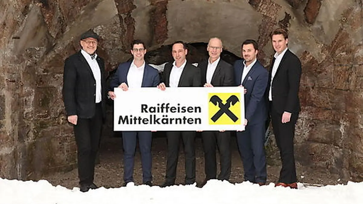 Das Führungsteam der Raiffeisen Mittelkärnten:  Herbert Marktl, Manuel Wadlitzer, Roland Krall, Ewald Maier, Wolfgang Pötsch und Nikolaus Primessnig (von links nach rechts) 
