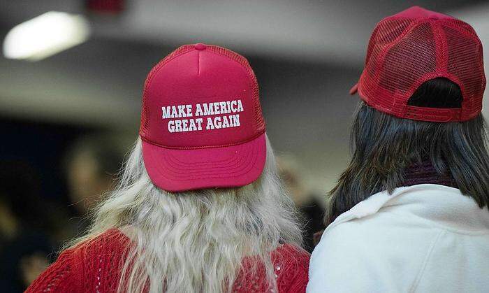 Trump-Fans und sein Wahl-Slogan 