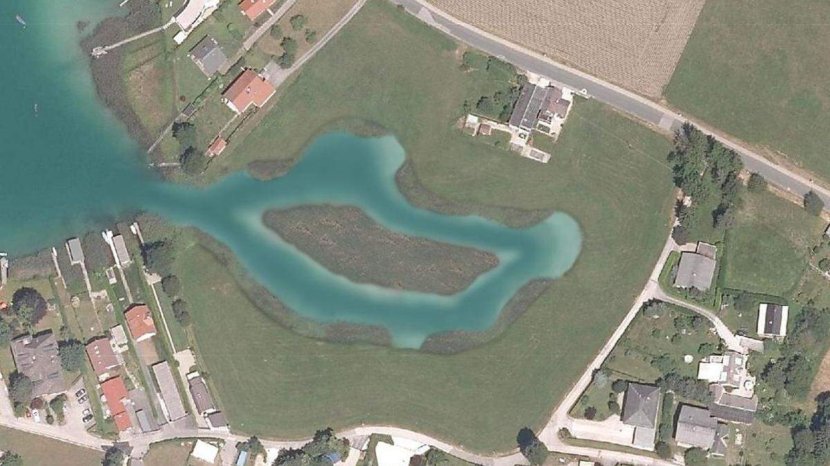 Rund um die Lagune sollen 17 Parzellen mit Einfamilienhäusern entstehen