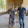 Gudrun Nikodem-Eichenhardt und Alexander Strohmaier auf der Baustelle