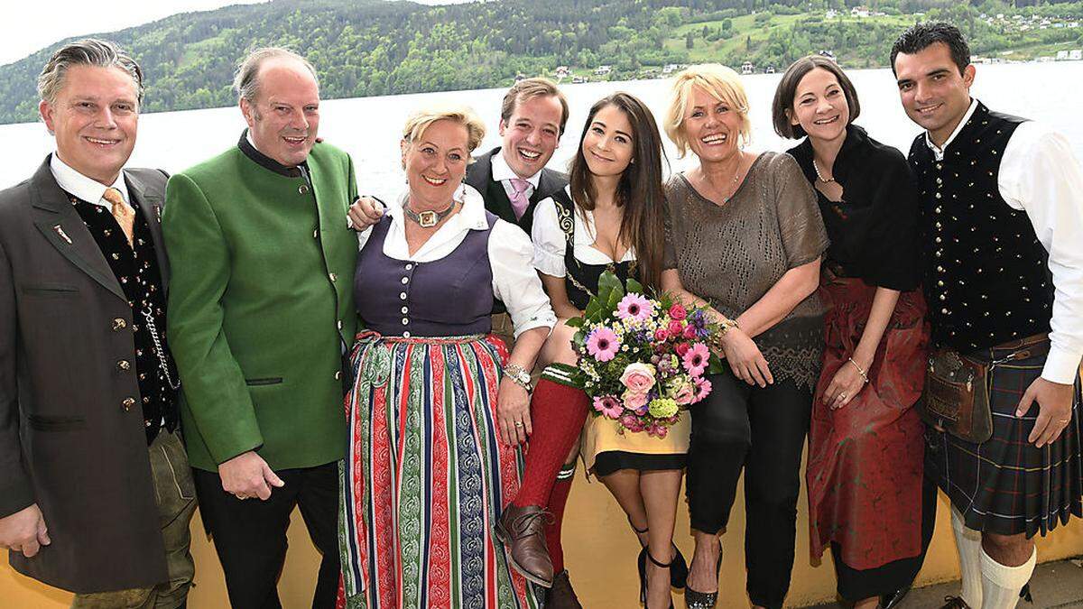 Sigi Moerisch, Alexander, Hedwig und Vincenz Tacoli, Laura Olbrich, Maria Wilhelm, Karo Moerisch und Harald Mössler