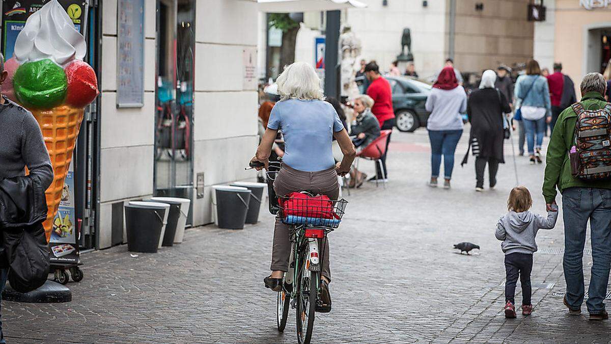Radfahren in der Wienergasse ist auch in Zukunft erlaubt