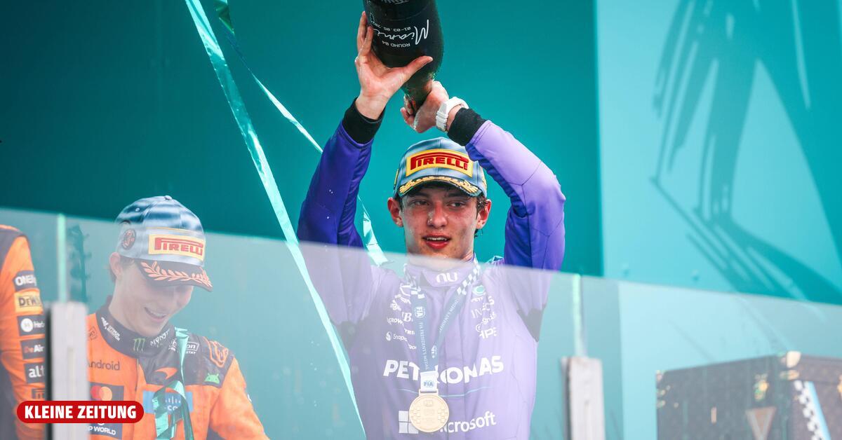 Formel 1: Für Kimi Antonelli gab es nach dem Sieg keinen Champagner
