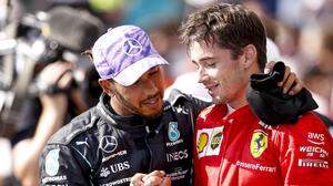 Zukünftige Team-Kollegen: Lewis Hamilton und Charles Leclerc