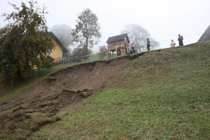 Hangrutschung auf dem Fressenberg in St. Marein Feistritz