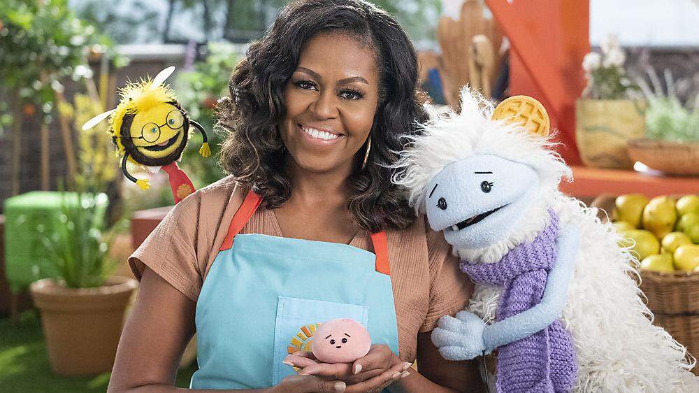Sympathisches Quartett: Beezy, Michelle Obama, Mochi und Waffles