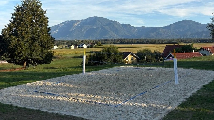 Der neue Beachvolleyballplatz in Pribelsdorf