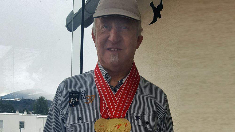Walter Rettenegger kehrte mit vier Goldenen von den  Weltwinterspielen für Transplantierte heim