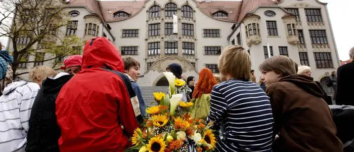 Der Amoklauf am Gutenberg-Gymnasium 2002 hinterließ Spuren in Deutschland